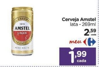 Carrefour Cerveja Amstel lata 269ml oferta