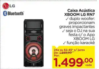 Carrefour Caixa Acustica Xboom LG RN7 oferta