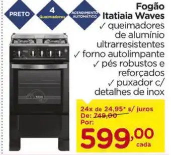 Carrefour Fogao Itatiaia Waves oferta