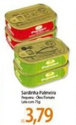 Atacadão Sardinha Palmeira 75g oferta