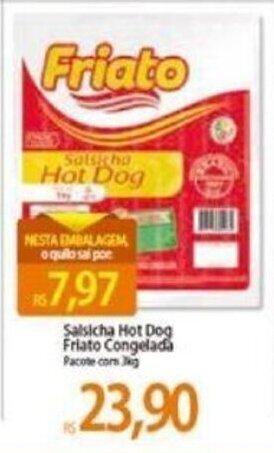 Salsicha Hot Dog Friato cong. 1kg
