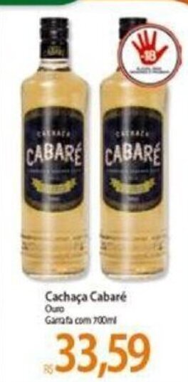 Atacadão Cachaca Cabare 700ml oferta