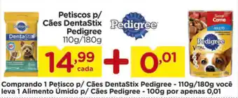 Carrefour Pesticos p/ Caes DentaStix Pedigree 110g/180g oferta