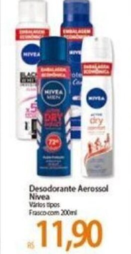 Atacadão Desodorante Aerossol Nivea 200ml oferta