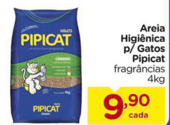 Carrefour Areia higienica p/ Gatos Pipicat 4kg oferta
