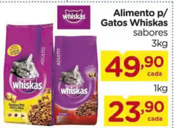Alimento p/ Gatos Whiskas 3kg