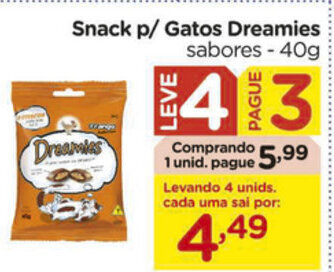 Snack p/ Gatos Dreamies 40g