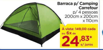 Carrefour Barraca p/ Camping Carrefour oferta