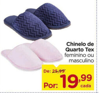 Chinelo de Quarto Tex