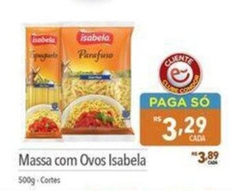 Supermercados Condor Massa com ovos Isabela 500g oferta