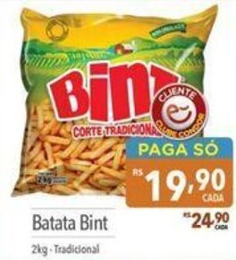 Supermercados Condor Batata Bint 2kg oferta