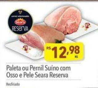 Supermercados Condor Paleta ou Pernil Suino com Osso e Pele Seara Reserva oferta