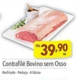 Supermercados Condor Contrafile Bovino sem Osso 1kg oferta