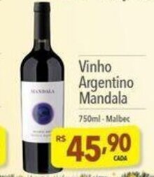 Supermercados Condor Vinho Argentino Mandala 750ml oferta