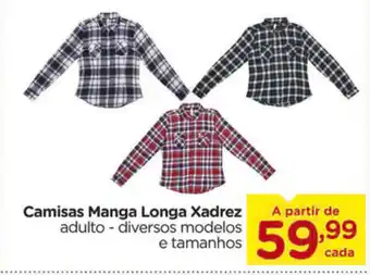 Camisas Manga Longa Xadrez