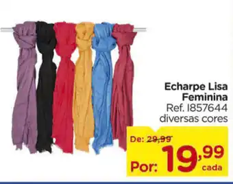 Carrefour Echarpe Lisa Feminina oferta