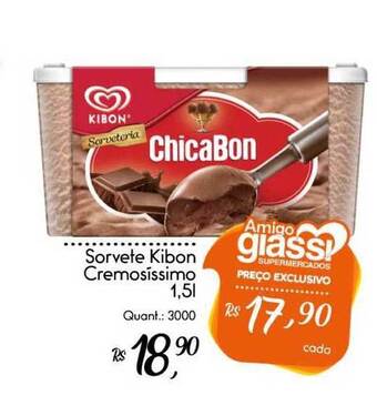 Sorvete Kibon Cremosíssimo 1.5L