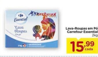 Carrefour Lava roupas em po Carrefour Essential 2kg oferta