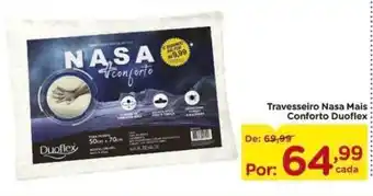 Carrefour Travesseiro Nasa Mais Conforto duoflex oferta