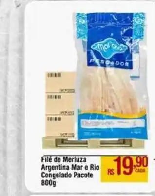 Max Atacadista Filé De Merluza Argentina Mar E Rio Congelado 800g oferta