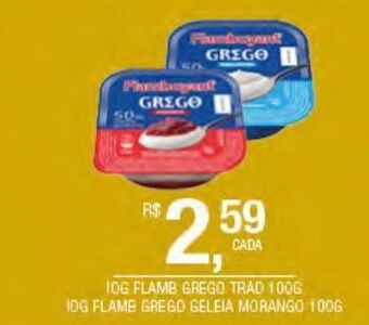 Iogurte flamb grego