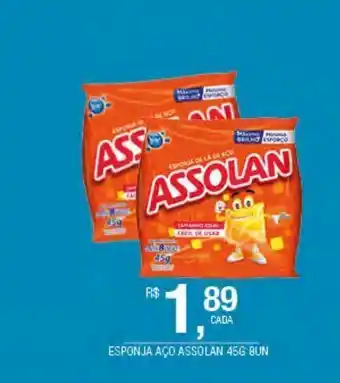 Esponja aço assolan 45g