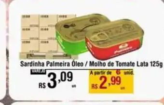 Sardinha Palmeira óleo Molho De Tomate 125g