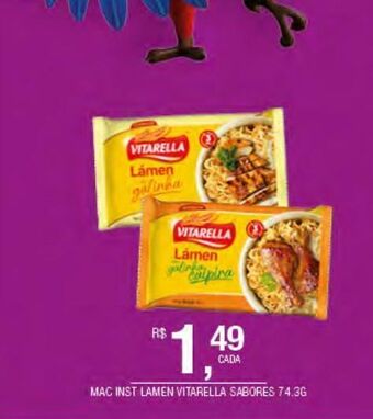 DB Supermercados Macarrão inst lamen vitarella oferta