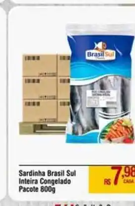 Sardinha Brasil Sul Inteira Congelado 800g