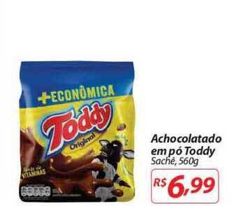 Achocolatado Em Pó Toddy 560g