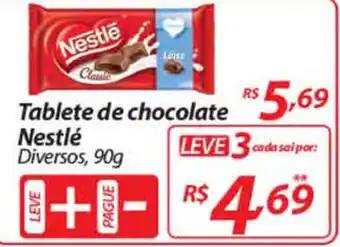 Nacional Tablete de Chocolate Nestle 90g oferta