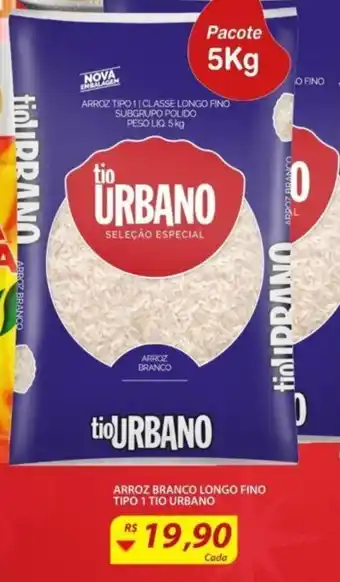 Arroz Branco Longo Fino Tipo 1 Tio Urbano 5kg