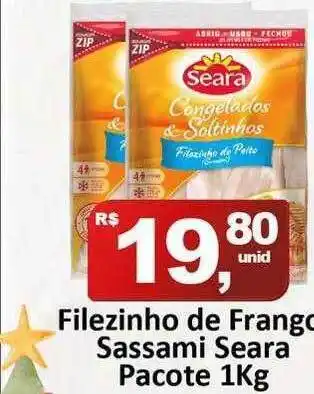 Rede Krill Filezinho de frango sassami seara pacote oferta