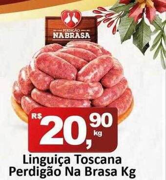 Rede Krill Linguiça toscana perdigão na brasa kg oferta