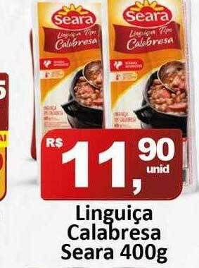 Rede Krill Linguiça calabresa seara oferta