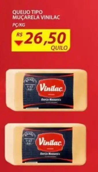 Assaí Atacadista Queijo Tipo Mucarela Vinilac 1kg oferta