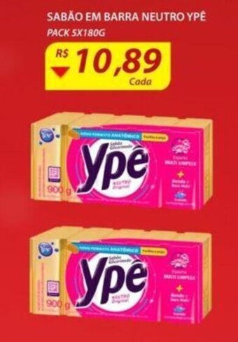 Sabao em Barra neutro Ype 5x180g