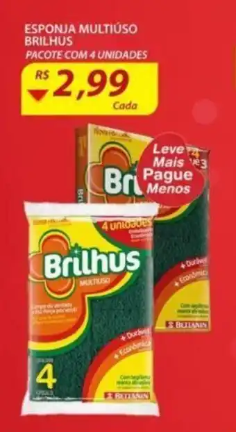 Assaí Atacadista Esponja Multiuso Brilhus oferta