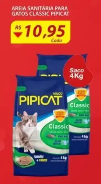 Assaí Atacadista Arreia Sanitaria para gatos Classic Pipicat 4kg oferta
