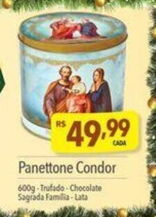 Supermercados Condor Panettone Condor 600g oferta