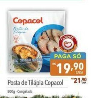Supermercados Condor Posta de Tilapia Copacol 800g oferta