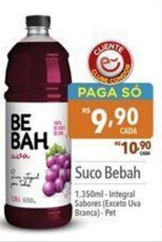 Supermercados Condor Suco Bebah 1.350ml oferta