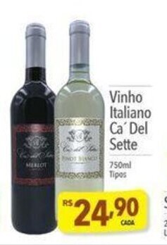 Supermercados Condor Vinho Italiano Ca Del Sette 750ml oferta