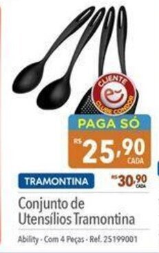 Supermercados Condor Conjunto de Utensilios Tramontina oferta