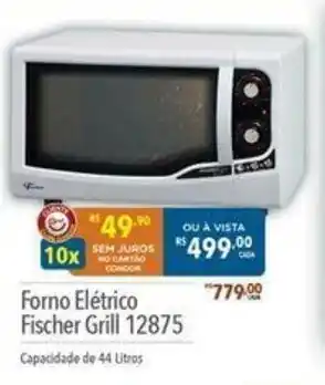 Supermercados Condor Forno Eletrico Fischer Grill oferta