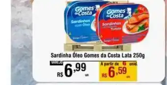 Max Atacadista Sardinha óleo Gomes Da Costa 250g oferta