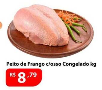 Supermercados Tischler Peito de frango c osso congelado oferta