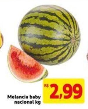 Extra Supermercado Melancia baby nacional 1kg oferta