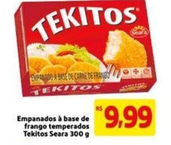 Extra Supermercado Empanados a base de frango temperados Tekitos Seara 300g oferta