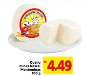 Extra Supermercado Queijo minas frescal Monteminas 100g oferta